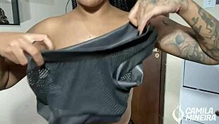 dressed up for roleplay scene with joi