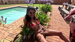 Piss Hard on My Dark Desi Cunt in Wild Watersports Compilation