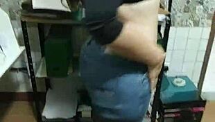 Overtime in the office sucking the boss's big black cock