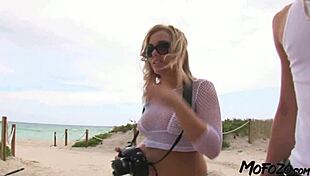 Blonde Amateur Receives Cum On Her Ass