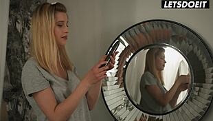 Lottie Magne and Freya Mayer, Russian lesbians, indulge in erotic pussy licking