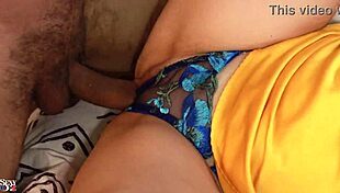 French Amateur In Satin Nightie Explores Sensations