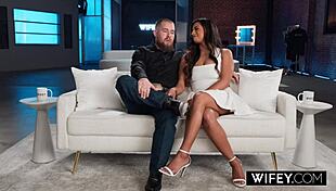 I watch Karina Valentina get fucked hard as hubby