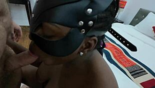 Black Wife Uses Vibrator And Sucks Dick In Hotel