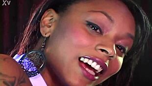 Purple Blossom introduces herself in casting interview, showcasing natural tits and petite body