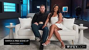 I watch Karina Valentina get fucked hard as hubby