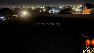 teen 18+ gets huge cum creampie on rooftop from midnight to dawn