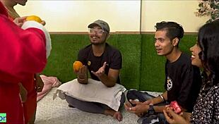 indian xmas party group sex real