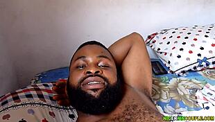 ebony couple gives homemade monster cock massage intriguingly