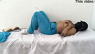 Busty nurse with big ass masturbates juicy pussy in hospital, real amateur