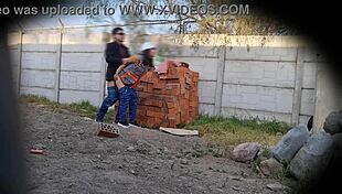 Sexo En El Trabajo Captado En Cámaras De Seguridad With Public Ass Flashing Pussy Latina Outdoor