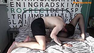 Stepmom Interrupts Stepdaughter's Sex And Joins FFM Threesome