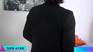 Watch Aletta Ocean drench herself in cum while a fan fucks her pussy hard