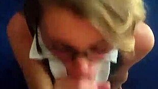 intense emotions build during passionate blowjob leading to facial cumshot