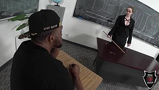 Miss Andy Ray gets rough pussy banging in detention by Rome Major