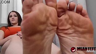 Stepmom Terra Mizu In Femdom Teases With Giant Feet Worship And Jerk Off Instructions