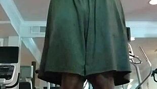 Beautiful teacher performs pole dance in the dorm