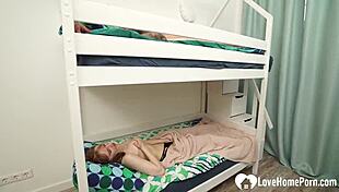 i caught my roommate masturbating, offered my cock, and fucked her ass hard