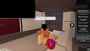 What a lucky day in roblox condo with blowjob and creampie
