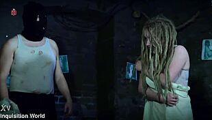 Cute natural dreadgirl faces interrogation in military prison.