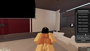 What a lucky day in roblox condo with blowjob and creampie