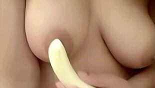 banana in my both holes its so fun, you know?