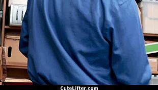 shoplifter teen caught in garage with boyfriend