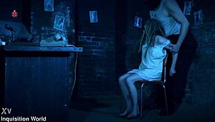 Cute natural dreadgirl faces interrogation in military prison.