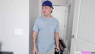 shared bed leads to deepthroat, anal, and assfucking with milf