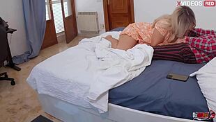 caught stepson jerking, invited for pussy ass fuck, huge anal creampie 😈