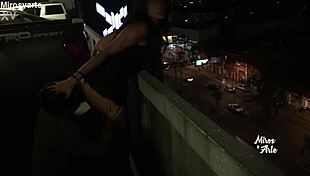 Miroslava gets her pussy licked by a stranger in parking.