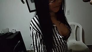 I meet Estefani at the mall and end up licking her ass before cum in mouth