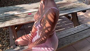 Italian Milf Artemisia Love Flaunts Big Tits in Tight Outdoor Dress