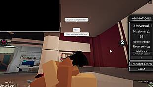 What a lucky day in roblox condo with blowjob and creampie