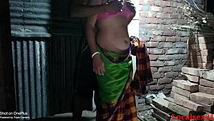 Lovely village wife enjoys full night of sex with fingering and blowjob.