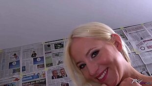 Platinum Blonde Babe Rides Big Dick with Stunning Moves