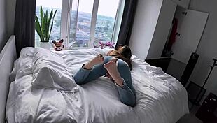 caught attractive stepsister in private moment