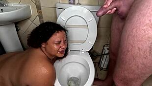 Brown BBW Faces Interracial Piss in Golden Shower Compilation