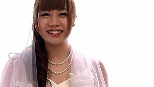 small tits japanese bride sneaks last creampie before wedding day