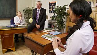 i-i love pleasing my professors with my shaved pussy