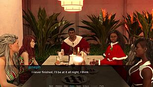 Reluctant archon plays in christmas special with big tits