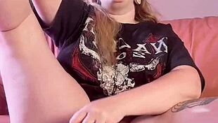 I use a huge toy to stretch my big pussy wide open.