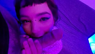 cute alt teen fucks lucky guy and swallows cum.