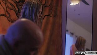 Stepdaughter Gets Chastity Belt Put On By Concerned Stepdad With Deepthroat And Domination