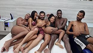 Yasmin Ribeiro and Afrodite Hotwife in orgy scenes