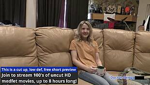 Dr Tampa, check Stacy Shepard's wild university physical! What a tickling hospital scene!