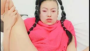 Playful Blue Masturbates with Toys and Squirts Just for You