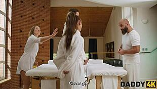 Spicy Fun With Father-In-Law, Tattooed Brunette Slut In Assfucking Action