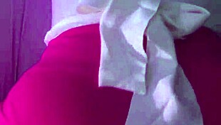 Panties to the side for some upskirt fucking and cumshots