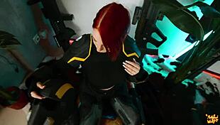 Helldivers Cosplay Redhead Mollyredwolf Gives Sloppy Deepthroat Blowjob Cum In Mouth